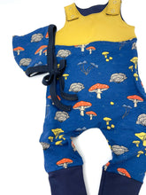 Load image into Gallery viewer, Canaveral  Gold Mushroom Snap Romper