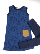 Load image into Gallery viewer, Canaveral  Blue Rockets Dress