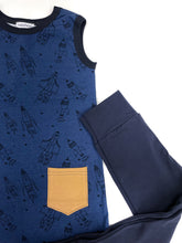 Load image into Gallery viewer, Canaveral  Blue Rockets Dress