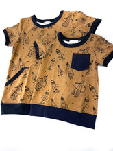 Load image into Gallery viewer, Canaveral  Toffee Rockets Chest Pocket Tee