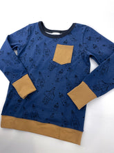 Load image into Gallery viewer, Canaveral  Blue Rockets Chest Pocket Tee