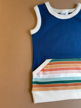 Load image into Gallery viewer, Zion Retro Horizon Stripe Roo Pocket Tank