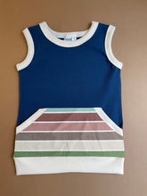 Load image into Gallery viewer, Zion Retro Sea Breeze Stripe Roo Pocket Tank