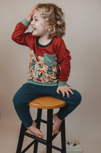 Load image into Gallery viewer, Willamette Organic Cotton Kids Long Sleeve Colorblock Tee