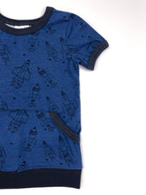 Load image into Gallery viewer, Canaveral  Blue Rockets Solid Kangaroo Tee