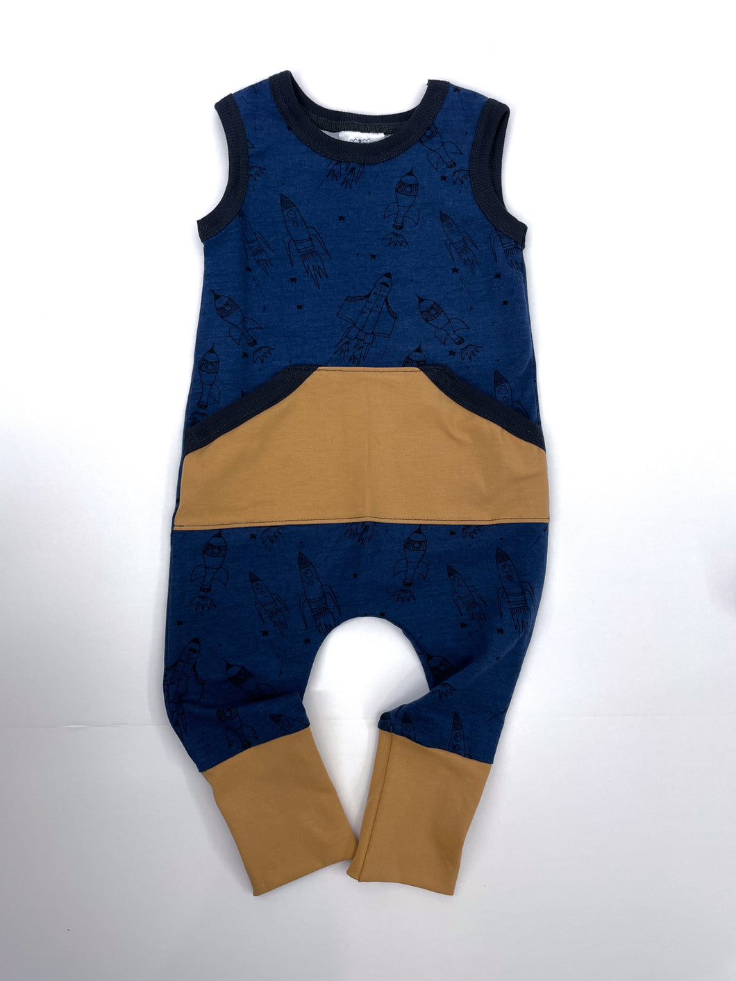Canaveral  Blue Rockets Kangaroo Pull-on Romper