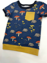 Load image into Gallery viewer, Canaveral  Gold Mushroom Chest Pocket Tee